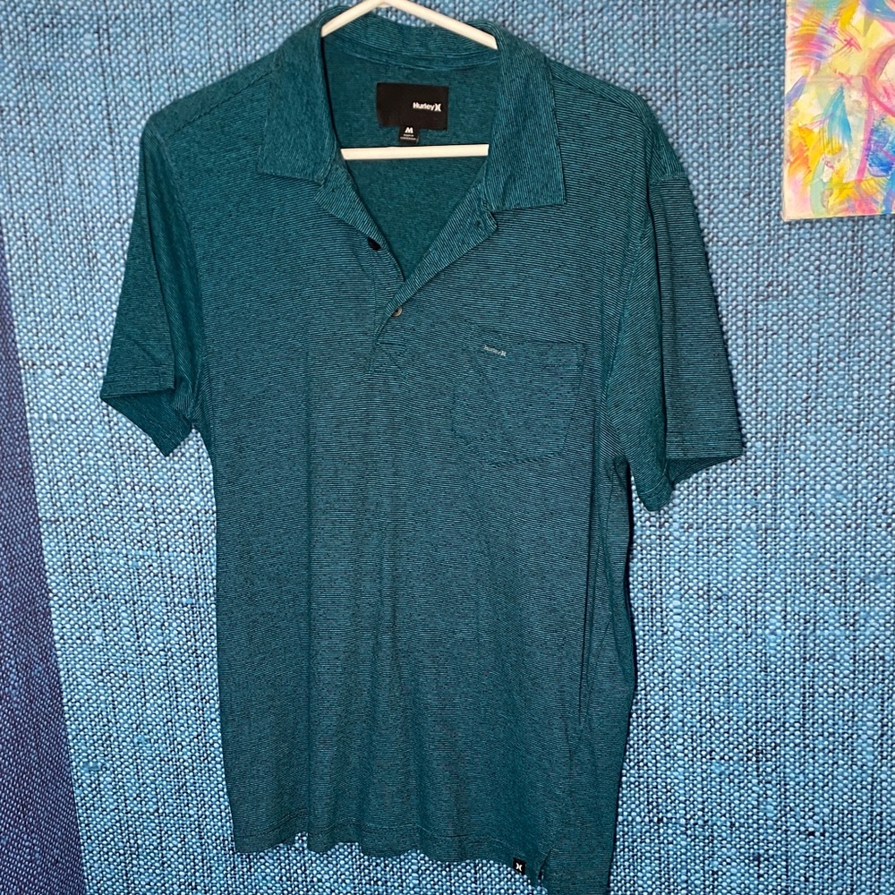 Hurley Men's Polo in Teal